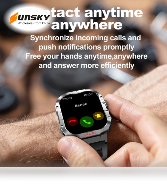 2.01 inch Screen Silicone Strap Smart Watch — Smartwatches