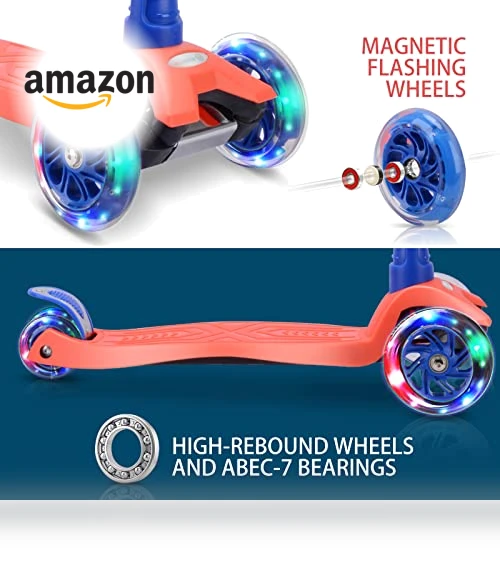 3 Wheel Scooter with Light Up Wheels — Electric Vehicles, WV WONDER VIEW