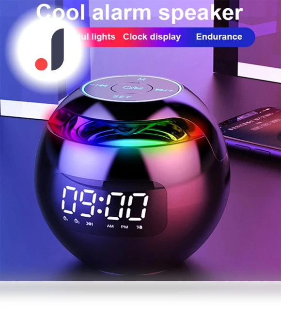 Bluetooth Speaker Night Light Alarm Clock — Alarm, Daily necessities-V