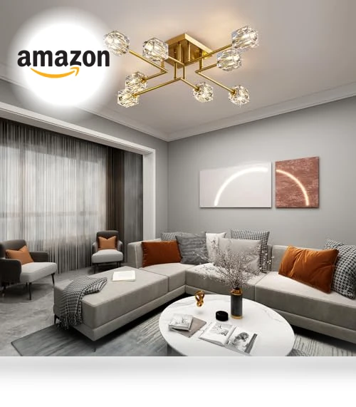 Crystal Ceiling Light — Chandeliers, OKES