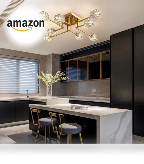 Crystal Ceiling Light — Chandeliers, OKES