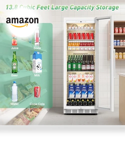 Display Beverage Fridge with Glass Door — Drink Coolers, Velivi