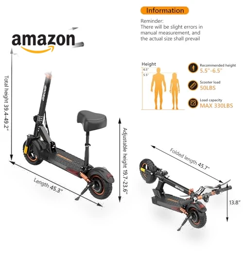 Electric Scooter with Seat — Electric Self-Balancing Scooters, IENYRID