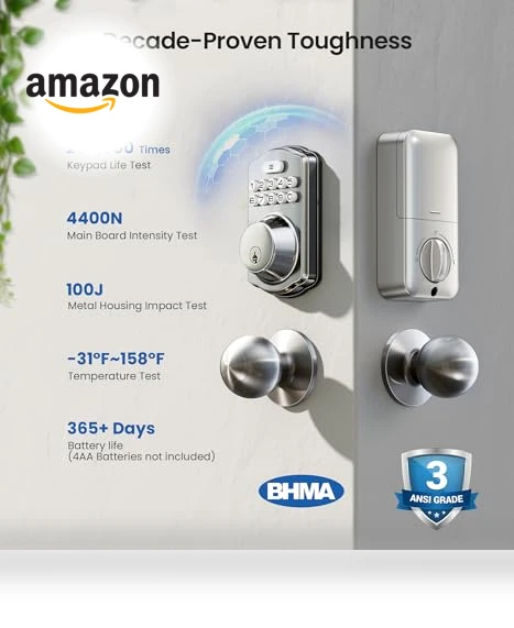 Keyless Entry Door Lock with 2 Knobs — Keyless Entry, Veise