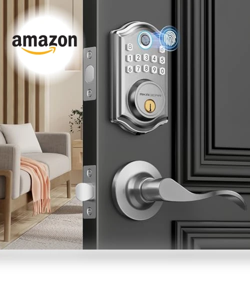 Keyless Entry Door Lock with Handle — Padlocks & Hasps, AkaGear