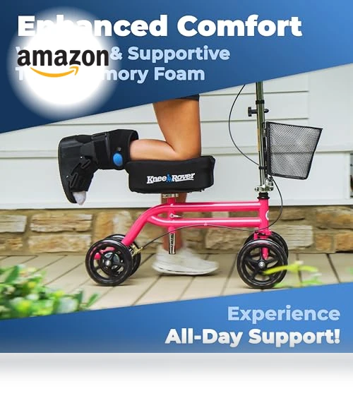 Memory Pad Knee Scooter Pad Cover Cushion — , KneeRover