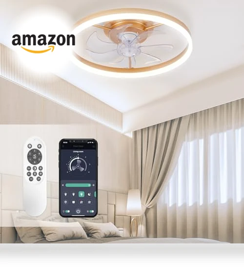 Modern Gold Ceiling Fan with Lights — Ceiling Fan Lighting Solutions, STERREN