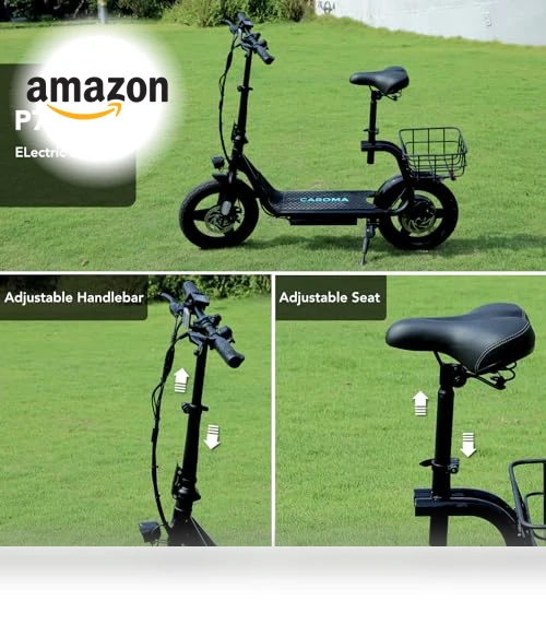 Peak 1200W Electric Scooter with Seat — Push Scooters, Caroma