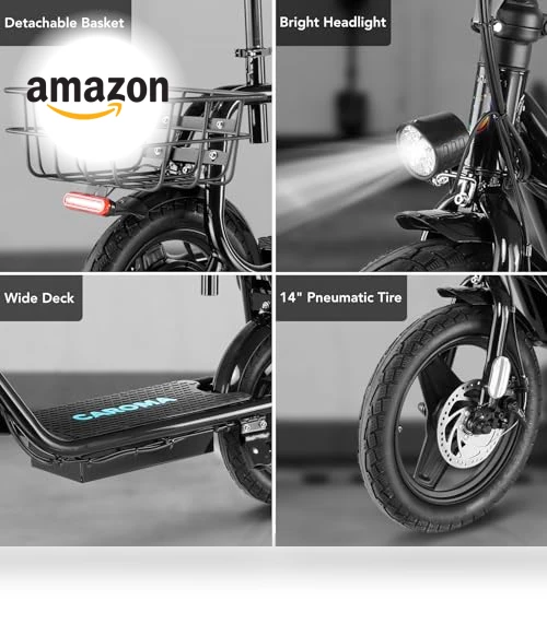 Peak 1200W Electric Scooter with Seat — Push Scooters, Caroma