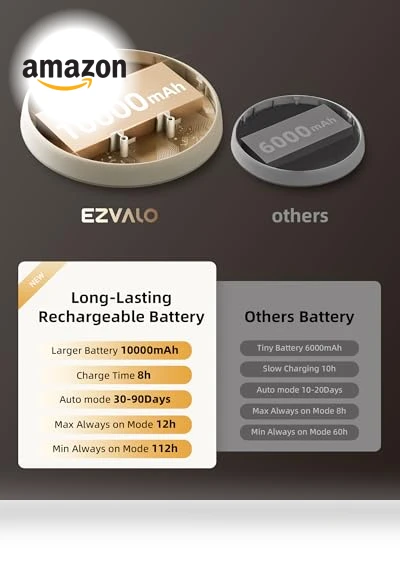 Rechargeable Motion Sensor Ceiling Light — Motion Sensors, EZVALO