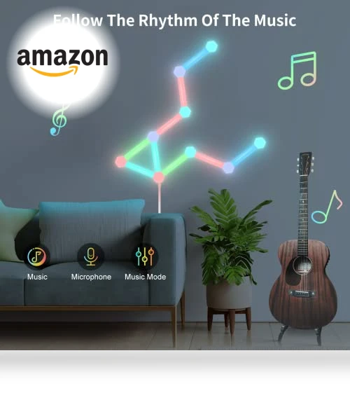 RGB LED Wall Light Smart Constellation Light — Night Lights, MCWOFI