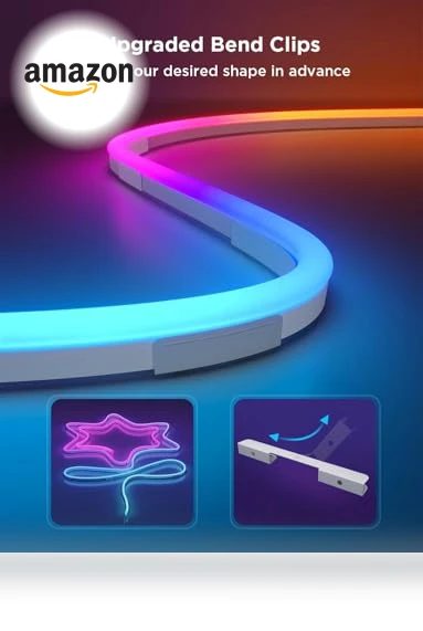RGBIC Neon Rope Light Mounting Brackets — Overhead Lighting, Govee
