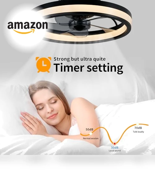 Smart Bladeless Ceiling Fan With Light — Ceiling Fan Wall Controls, YeetFerret