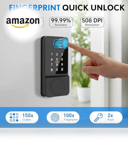 Smart Door Lock Keyless Entry — Biometric Security, Mutak