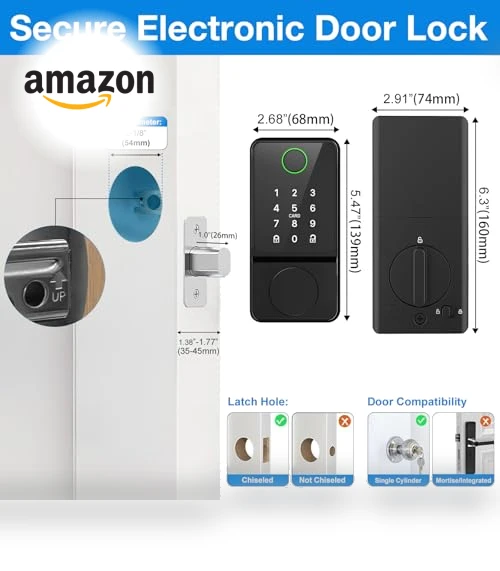 Smart Door Lock Keyless Entry — Biometric Security, Mutak