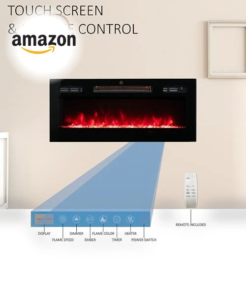 Wall Mounted Electric Fireplace Heater — Electric Heating Solutions, FULEIWO FLAME
