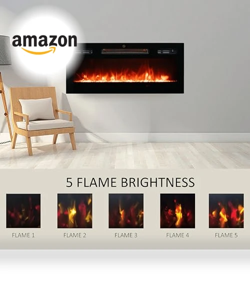 Wall Mounted Electric Fireplace Heater — Electric Heating Solutions, FULEIWO FLAME