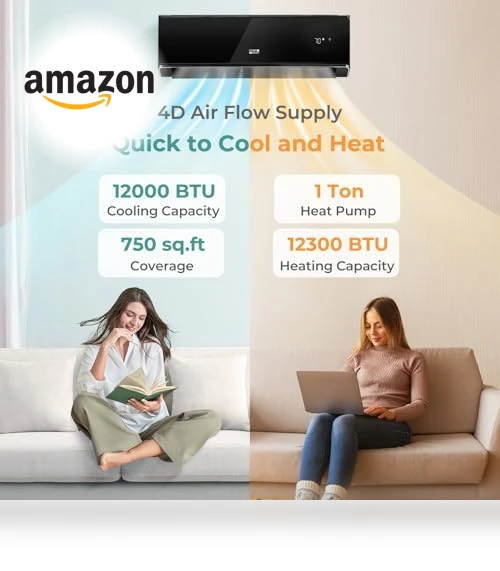Wifi Enabled Mini Split Air Conditioner & Heater — Cooling Solutions, COSTWAY