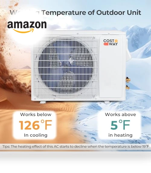 Wifi Enabled Mini Split Air Conditioner & Heater — Cooling Solutions, COSTWAY