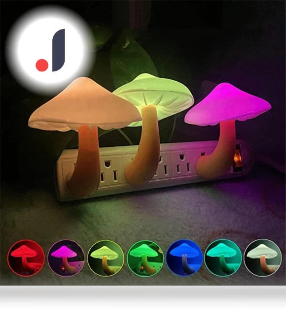 LED Mushroom Night Lights — Night Lights, BeautifullifeA