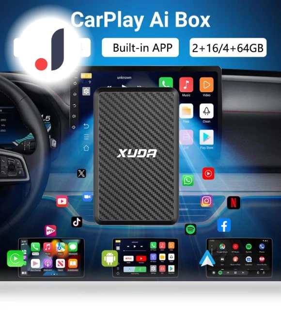 Wireless CarPlay and Android Auto Smart AI Box — Car Accessories & Gadgets, ZoomSpark