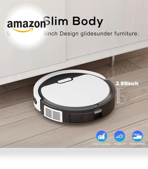 3-in-1 Ultra Thin Robot Vacuum and Mop Combo — Smart Cleaning Robots, Kipvvo