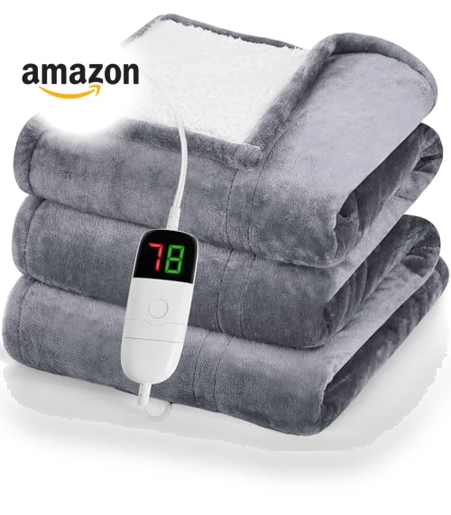Heated Blanket Electric Throw — Electric, greenoak