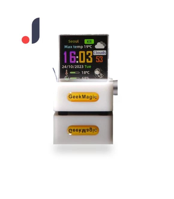 Holographic Photo Display Smart Weather Station Digital Clock with GIF Animations — Desk & Shelf, Wow