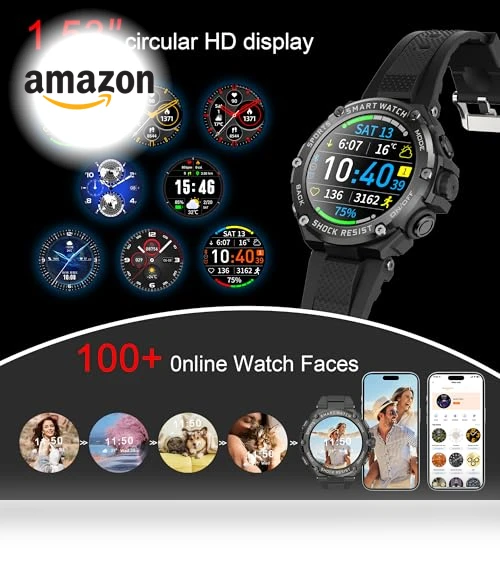 Military Bluetooth Calling Smartwatch — Wearable Accessories, Luzeyo