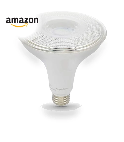PAR38 Dusk to Dawn Sensor LED Light Bulb — LED, Amazon Basics