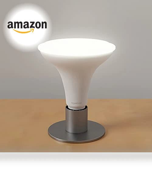 PAR38 Dusk to Dawn Sensor LED Light Bulb — LED, Amazon Basics