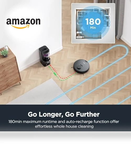 Robot Vacuum with Bagless Self Emptying Station — Smart Cleaning Robots, Eureka