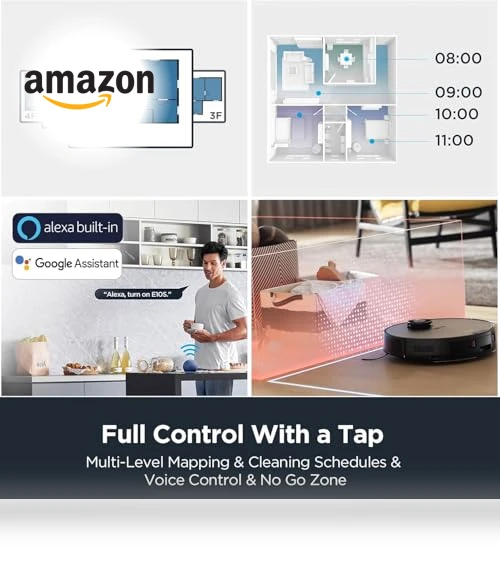 Robot Vacuum with Bagless Self Emptying Station — Smart Cleaning Robots, Eureka