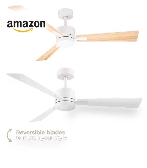 Smart 3-Blade Ceiling Fan with LED Light Kit — Ceiling Fan Lighting Solutions, East Grove Home