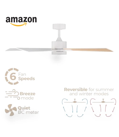 Smart 5-Blade Ceiling Fan with LED Light Kit — Ceiling Fan Lighting Solutions, East Grove Home