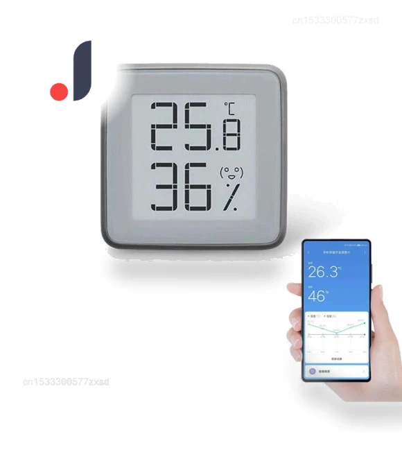 Smart Bluetooth Thermometer with E-Ink Display — Home Climate Control, Dream Garage