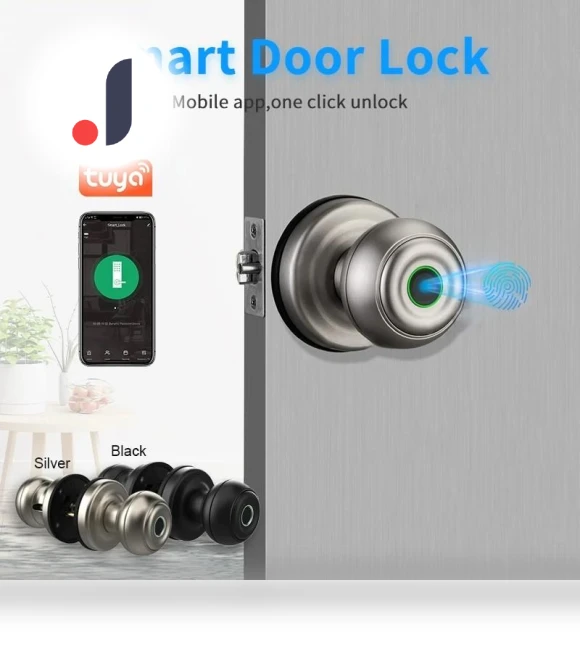 Smart Door Lock with Fingerprint Scanner — Biometric Security, Crown Global