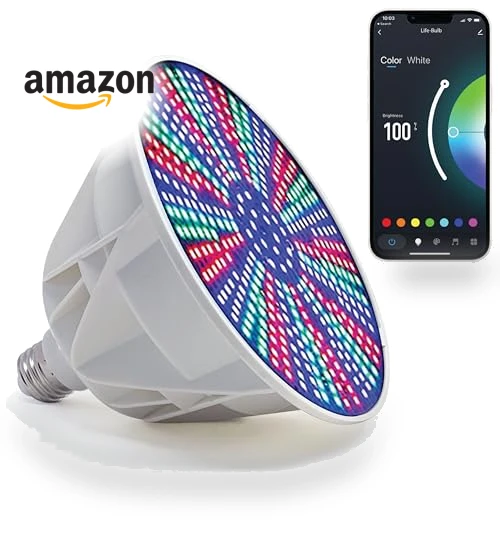 Smart LED Color Changing Pool Light Bulb — LED, Life-Bulb