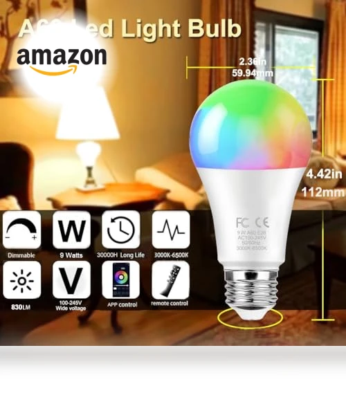 Smart Light Bulb with Remote Control — LED, GRV