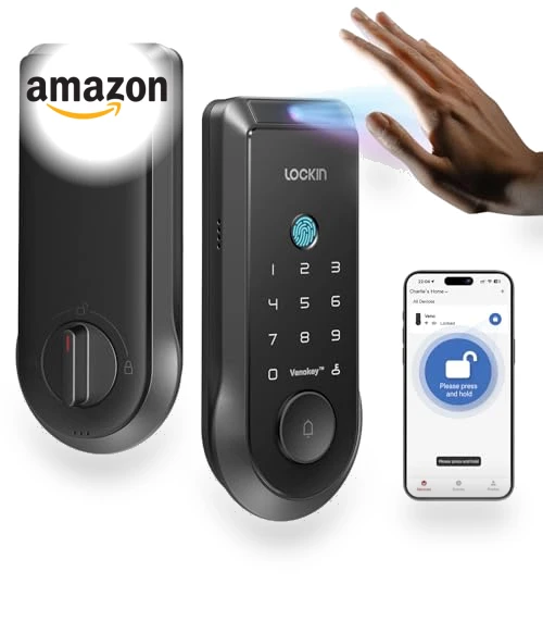 Smart Lock with Palm Vein Recognition — Biometric Security, Lockin
