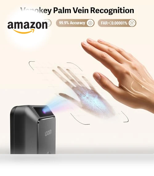 Smart Lock with Palm Vein Recognition — Biometric Security, Lockin
