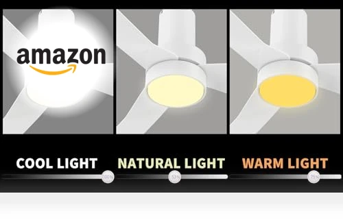 Smart Low Profile Ceiling Fan with Lights — Ceiling Fans, Carro