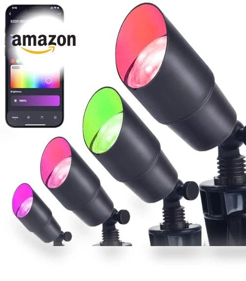 Smart RGB Landscape Lighting Kit — Outdoor Light Projectors, iYogaled