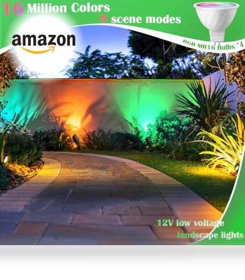 Smart RGB Landscape Lighting Kit — Outdoor Light Projectors, iYogaled