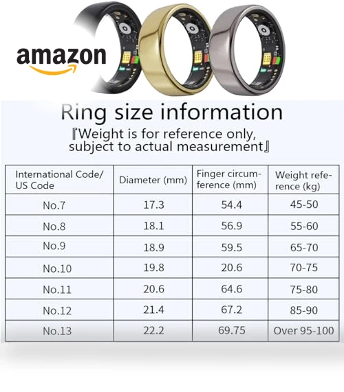 Smart Ring Health Tracker — Smart Rings, DHASUWT