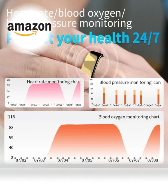 Smart Ring Health Tracker — Smart Rings, DHASUWT