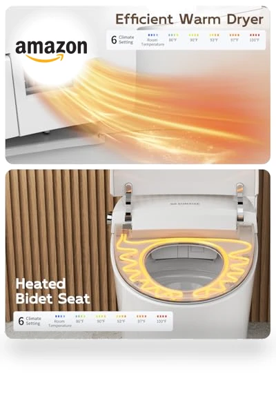 Smart Toilet with Bidet — Bathroom Essentials, SR SUN RISE