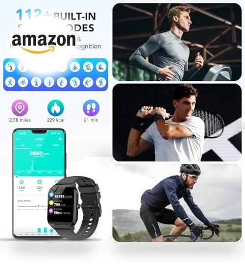 Smart Watch with Bluetooth Calls and Fitness Tracking — Smartwatches, CASCHO