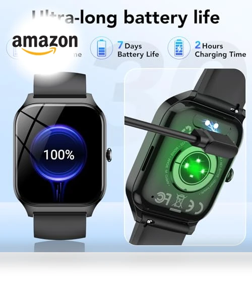 Smart Watch with Bluetooth Calls and Fitness Tracking — Smartwatches, CASCHO