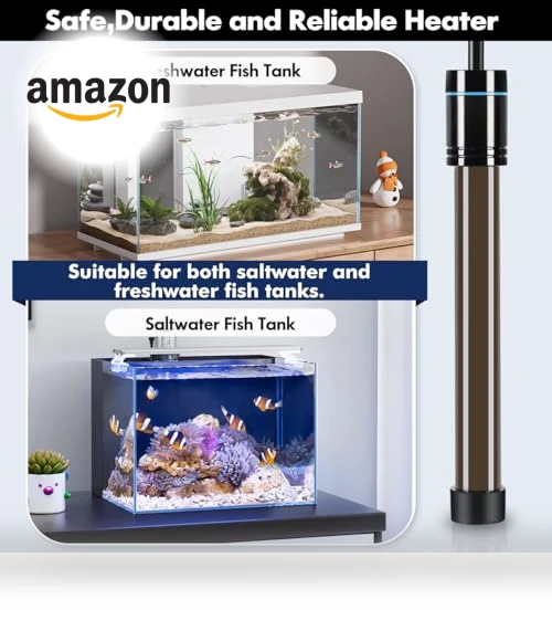 Submersible Aquarium Heater with Digital Display — Heaters & Chillers, Orlushy